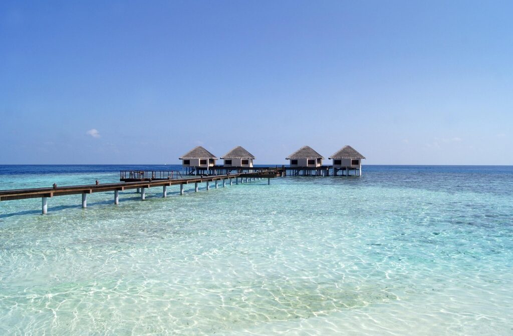 scene during best time to visit Maldives