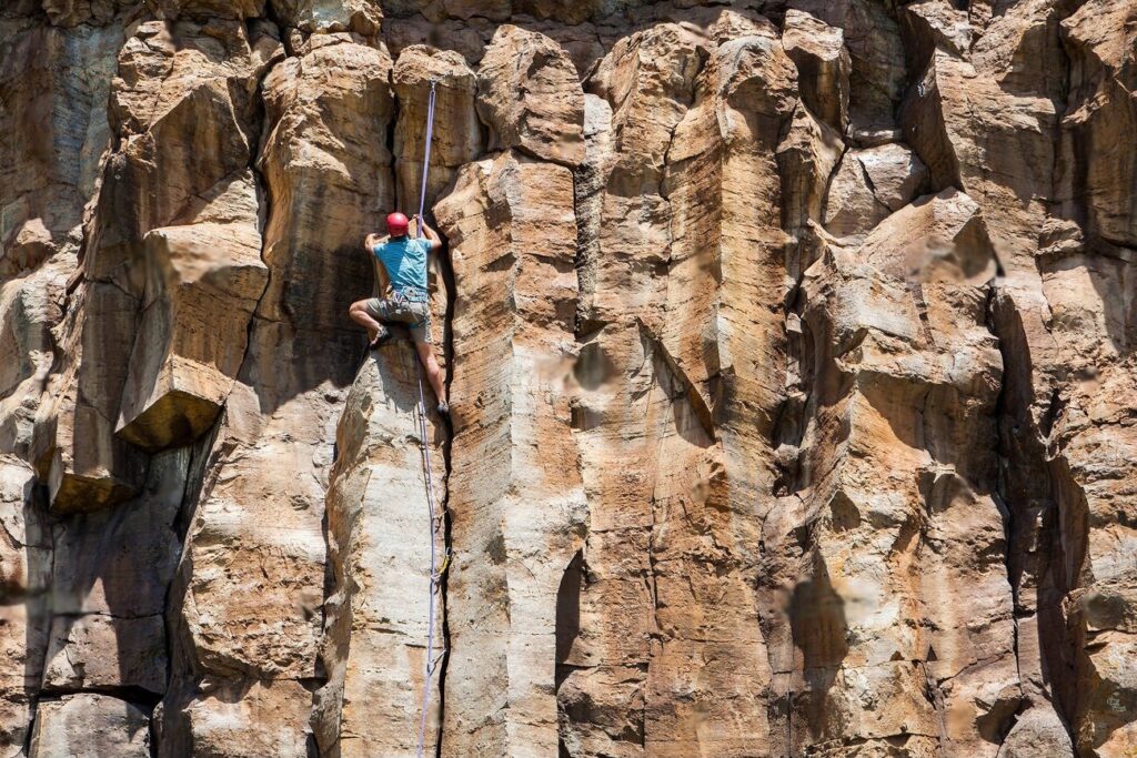 Rock Climb in Hell Gate, Kenya