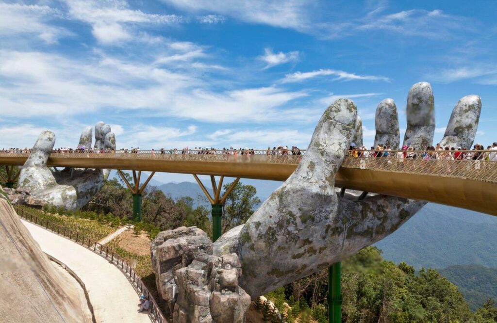 Visiting Golden Bridge is one of the top things to do in Da Nang.