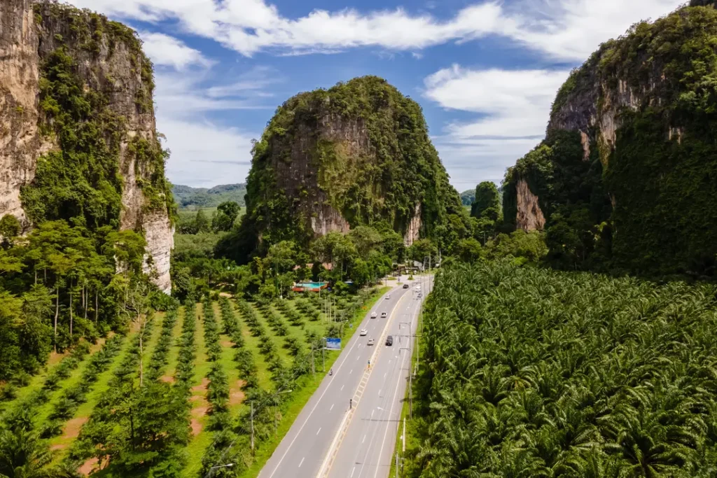 Lime Stone cliffs in Vietnam