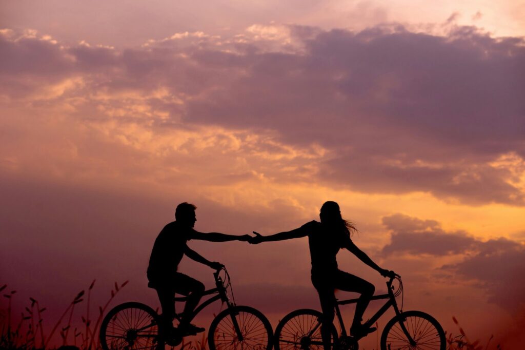 plan a surprise vacation for your partner, cycling together