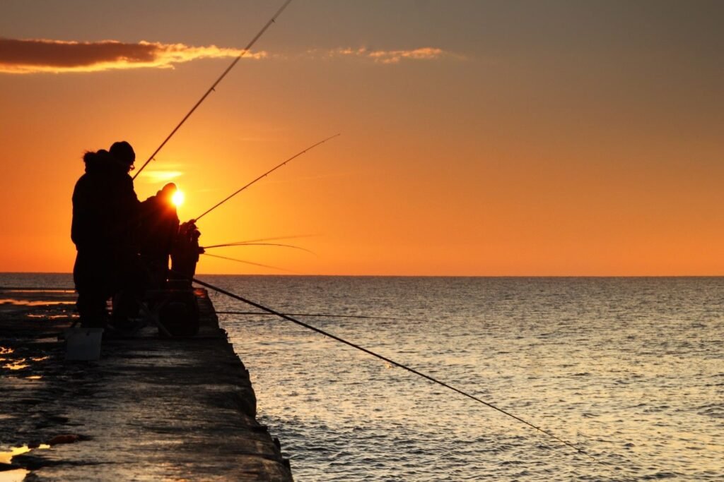 Sunset Fishing In Maldives